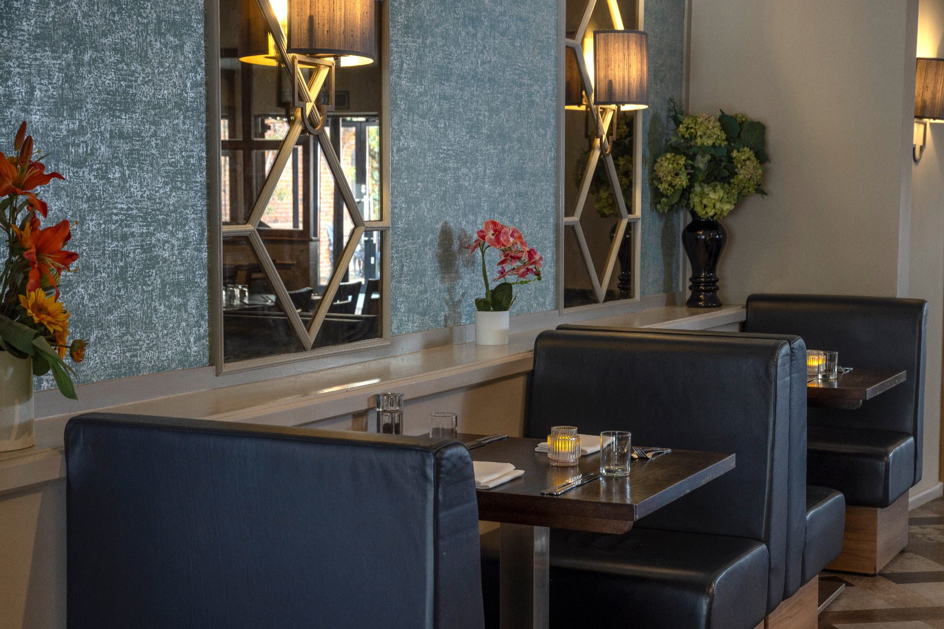 The Dining Room at Kings Court Hotel — elegant Tudor dining